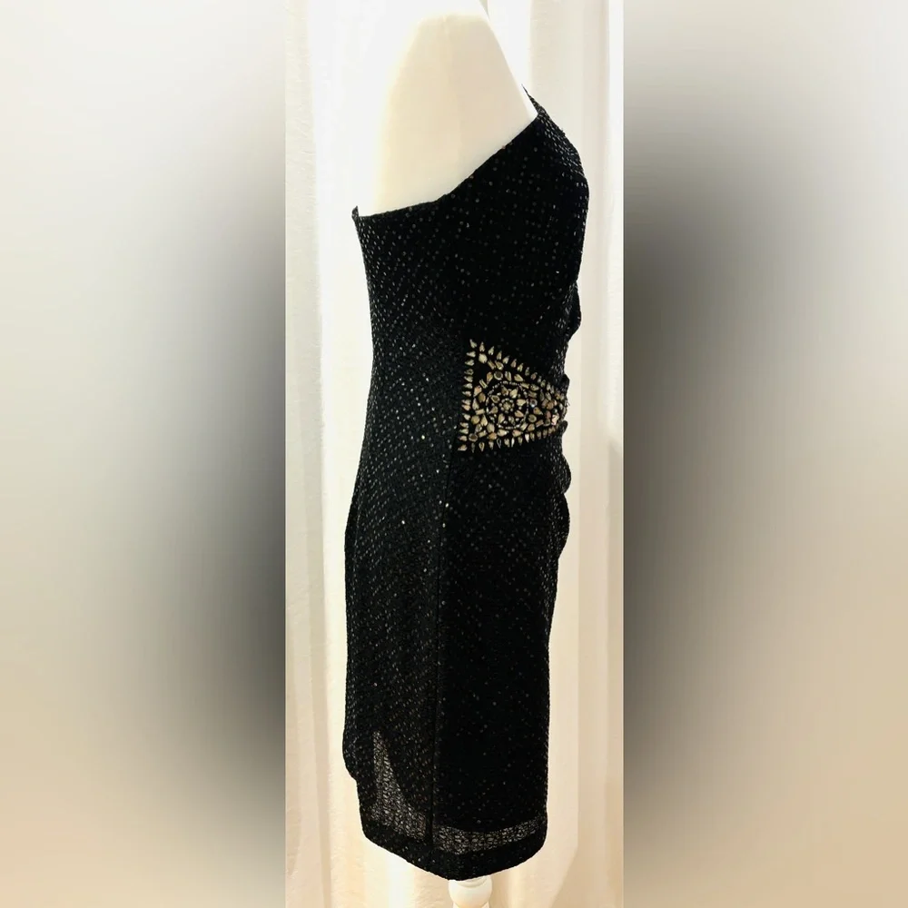 Dazzling Jackie Jon Single Strap Sequined Dress - Picture 4 of 10